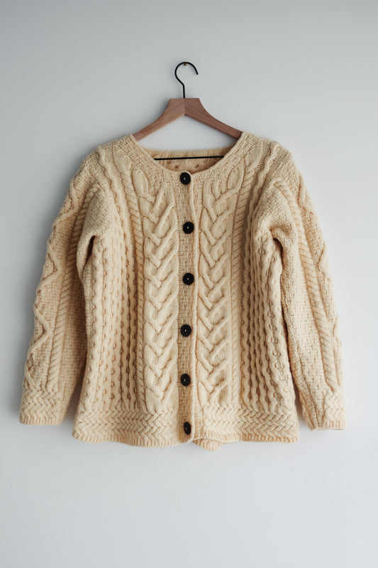 vintage Irish wool cardigan (M)