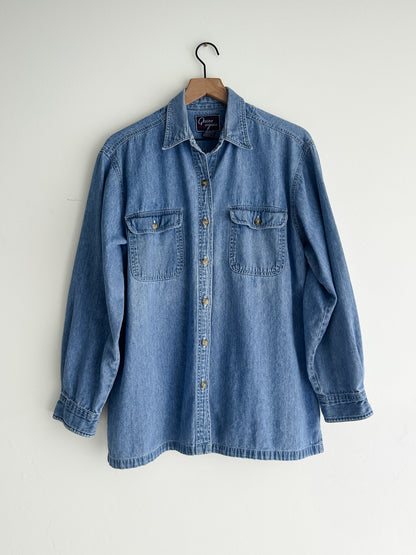 vintage denim work shirt (M)