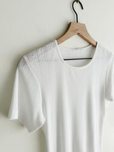 Load image into Gallery viewer, vintage white pointelle cotton tee (M)

