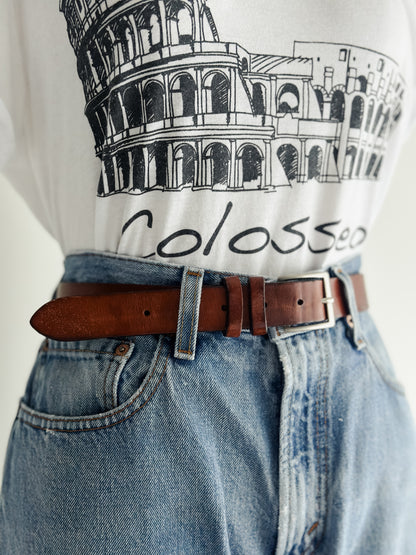 vintage leather belt (M)