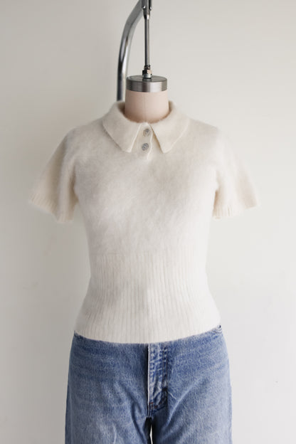 vintage angora cloud sweater (S)