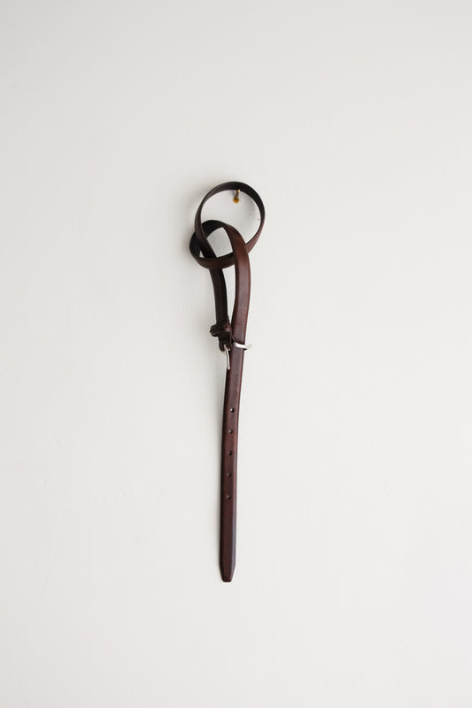 vintage brown leather belt