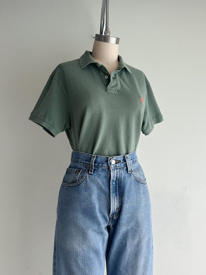 vintage sage polo RL tee (S/M)