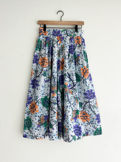 vintage cotton floral culottes (S/M)