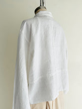 Load image into Gallery viewer, vintage white linen jacket (M)
