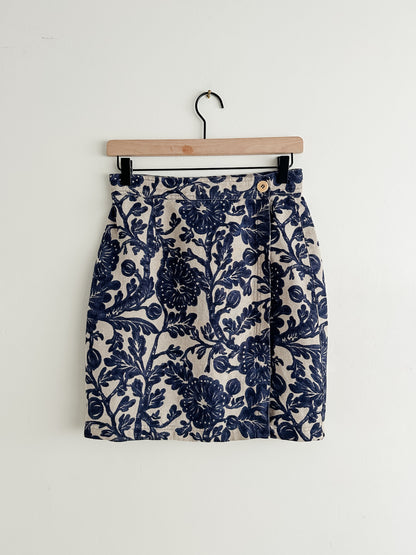 vintage linen wrap skirt (S/M)