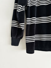 Load image into Gallery viewer, vintage striped velour sweatshirt (L)
