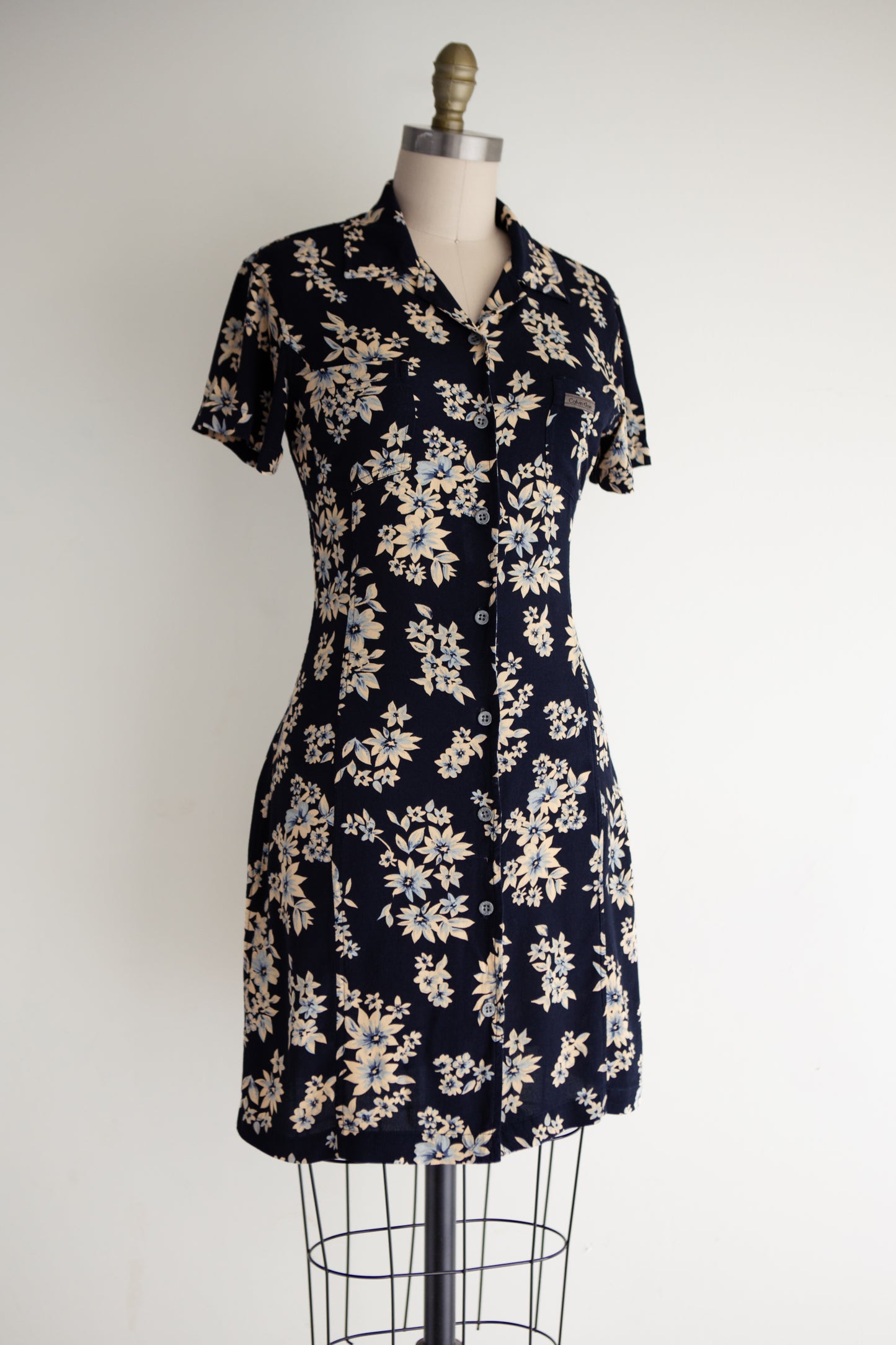 vintage Calvin Klein botanical mini dress (S)