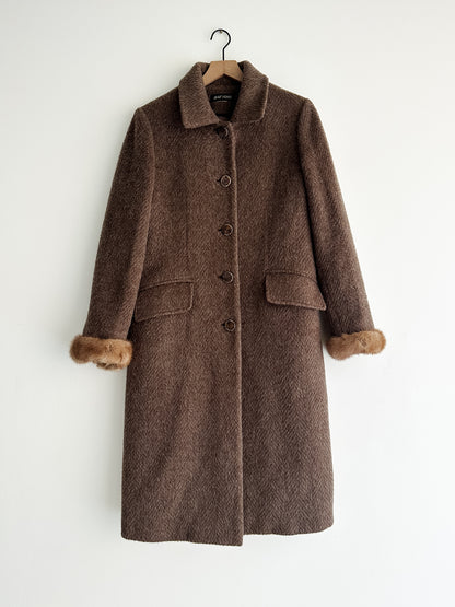 vintage wool winter coat (S)