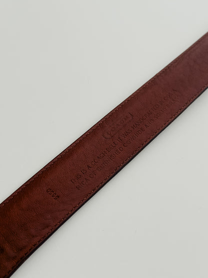 vintage leather Coach belt
