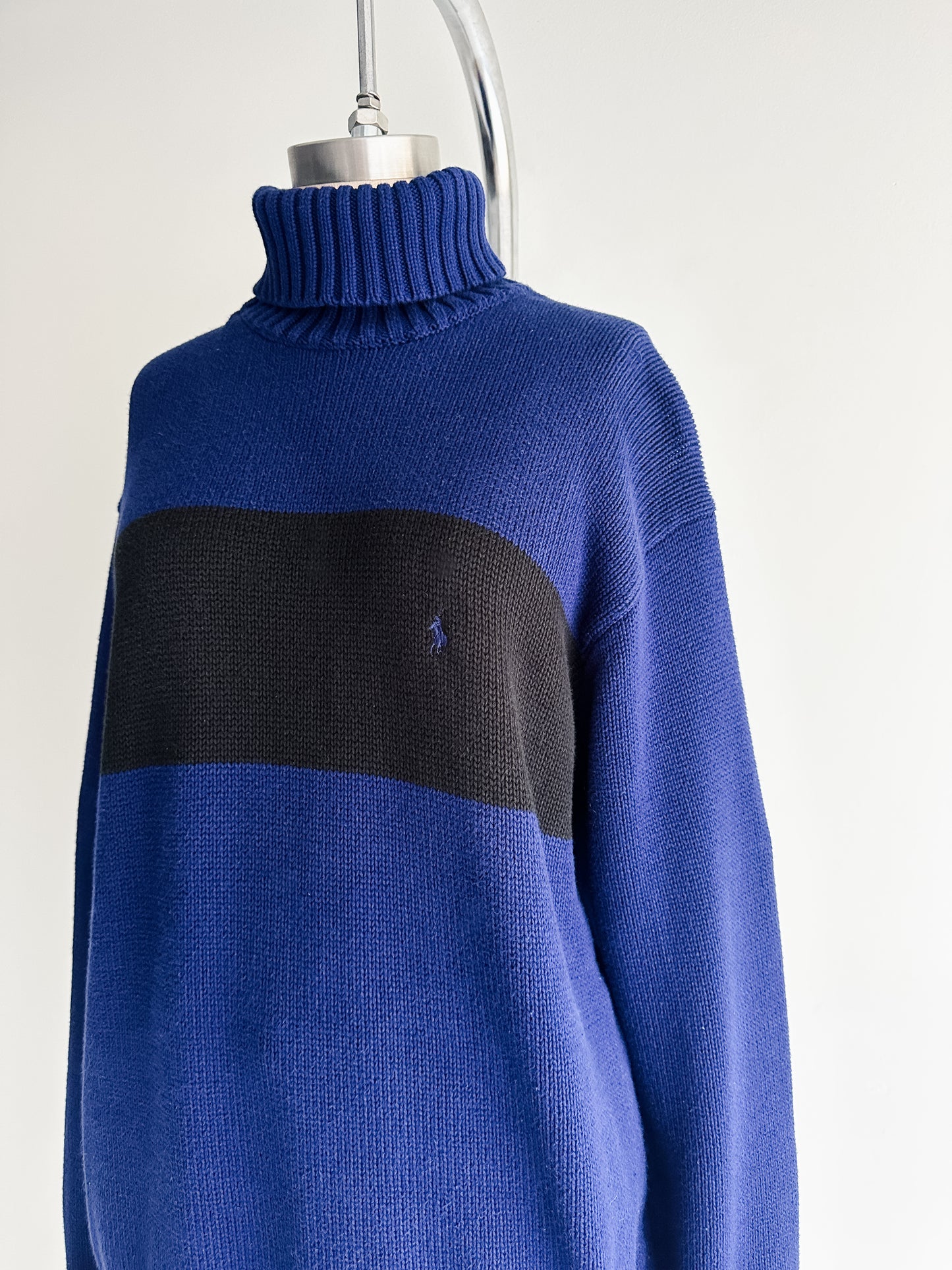 vintage RL cotton turtleneck sweater (L)