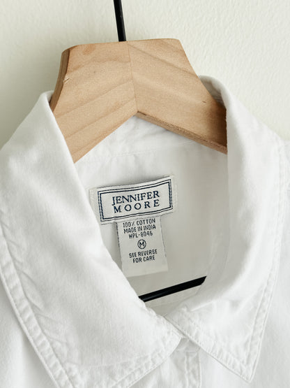 vintage white cotton shirt (M)