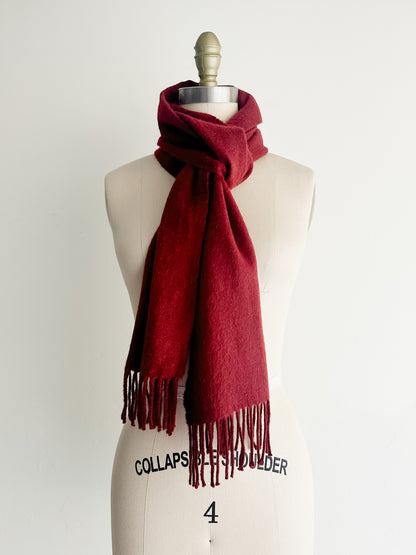 vintage merlot cashmere scarf