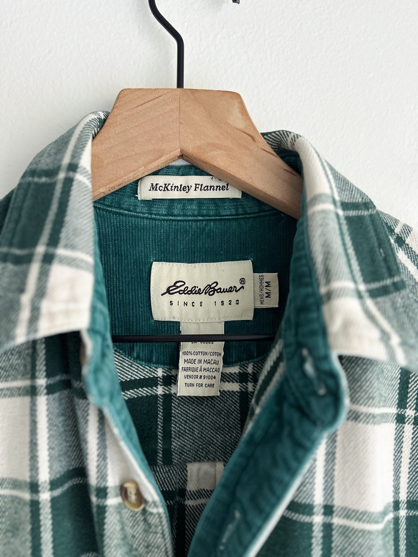 vintage plaid flannel shirt (M/L)