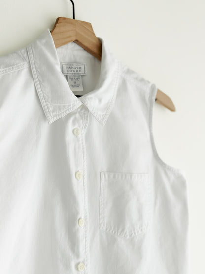 vintage white cotton shirt (M)