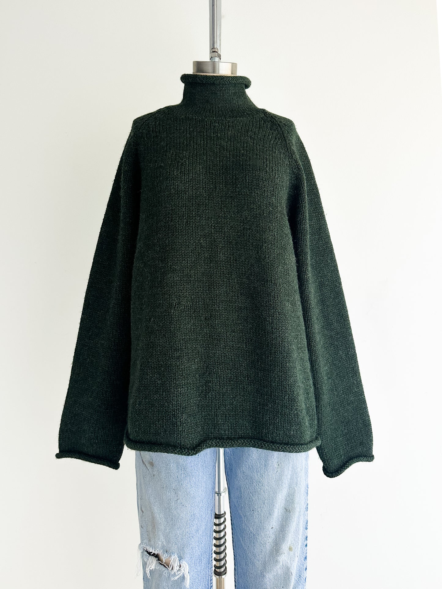 vintage J Crew rollneck wool sweater (M/L)