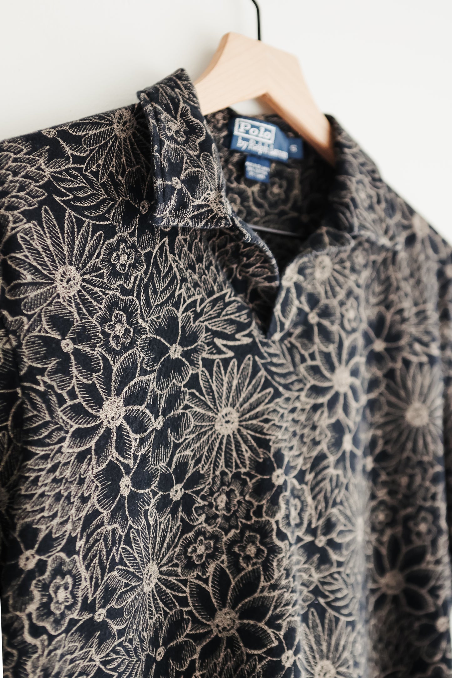 vintage botanical knit RL tee (S/M)