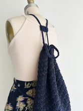 Load image into Gallery viewer, vintage woven backpack purse
