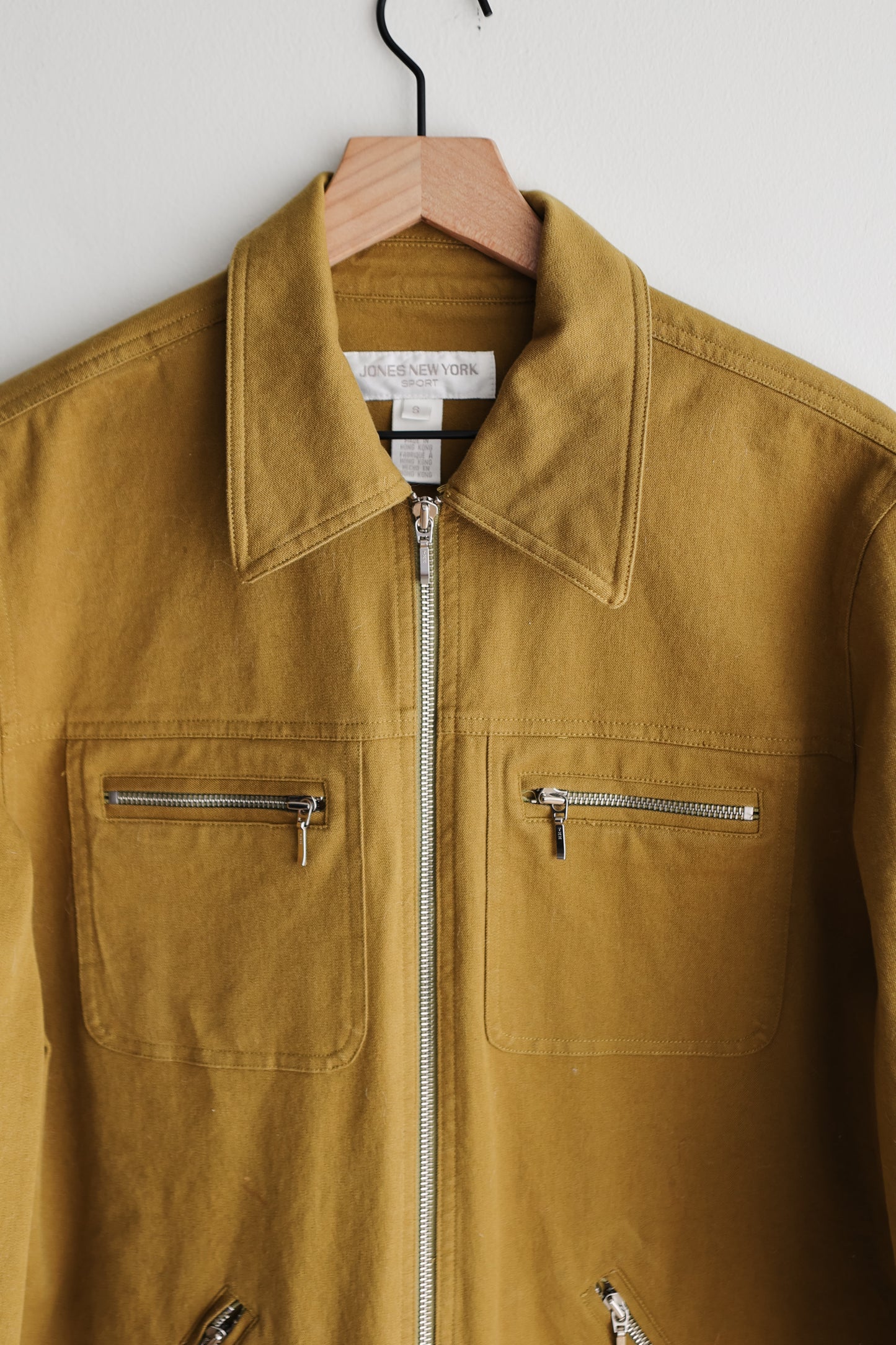 vintage olive cotton jacket (S/M)