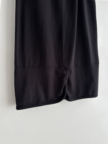 vintage black jersey knit skirt (S)