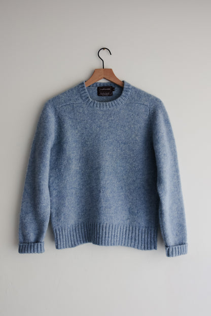 vintage light blue shetland sweater (S)