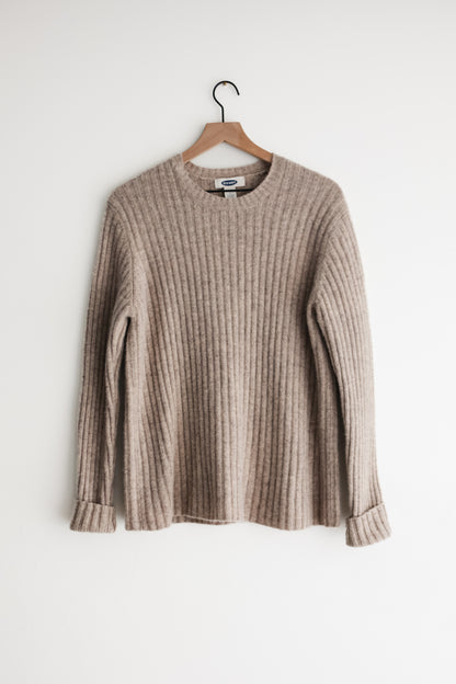 vintage horchata lambswool sweater (M)