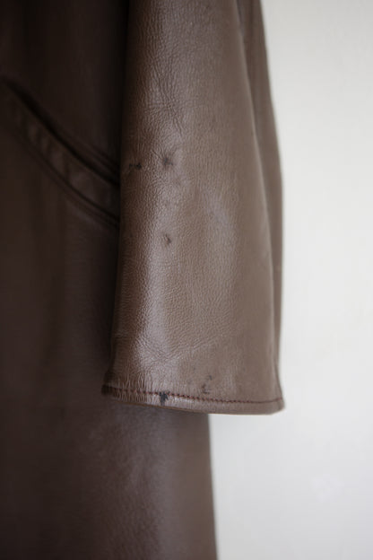 vintage soft leather coat (M)