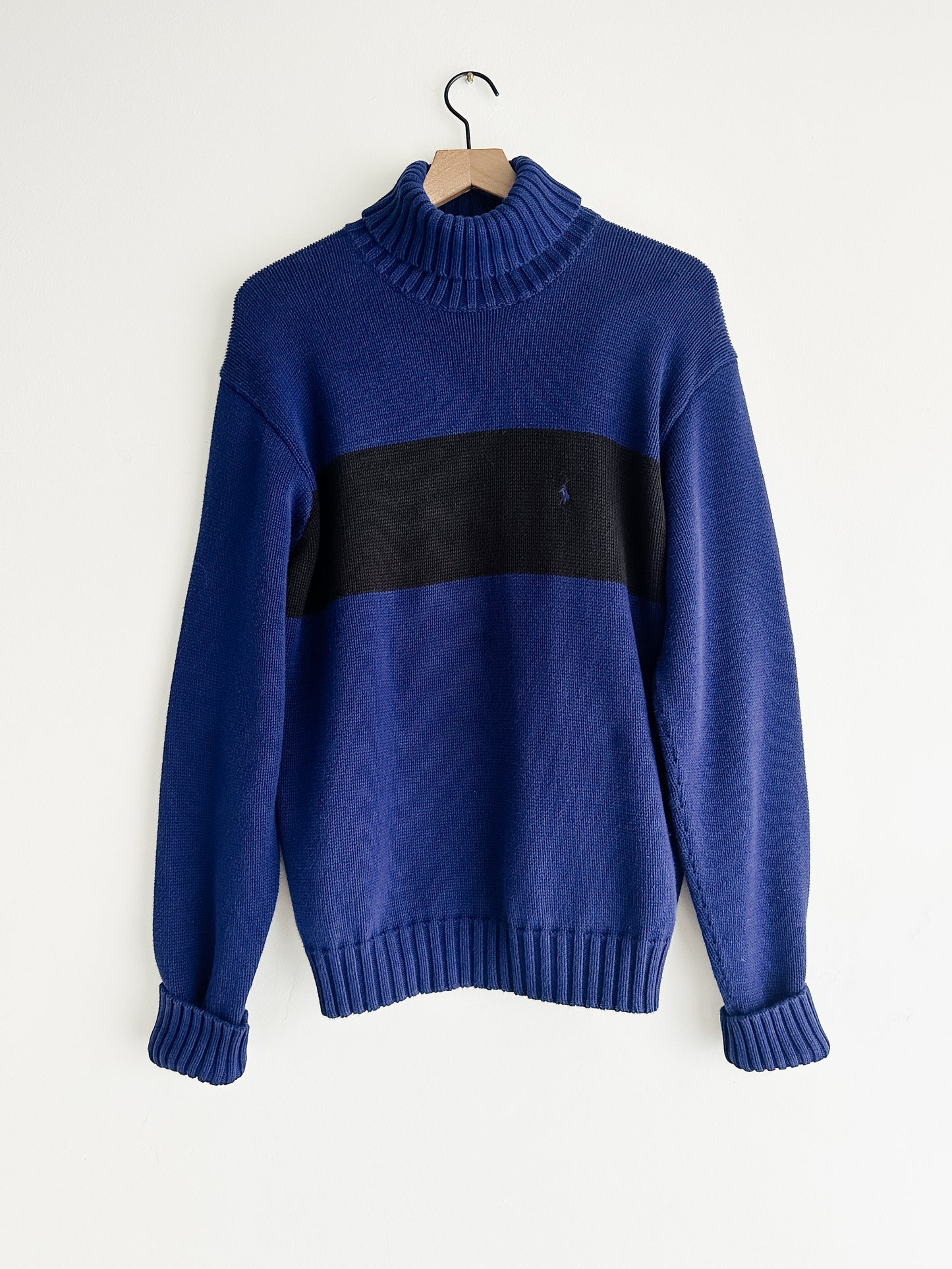 vintage RL cotton turtleneck sweater (L)