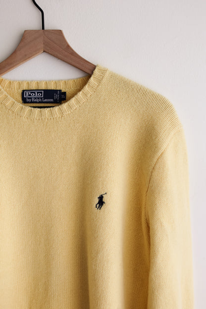 vintage butter cashmere Ralph Lauren sweater (XL)
