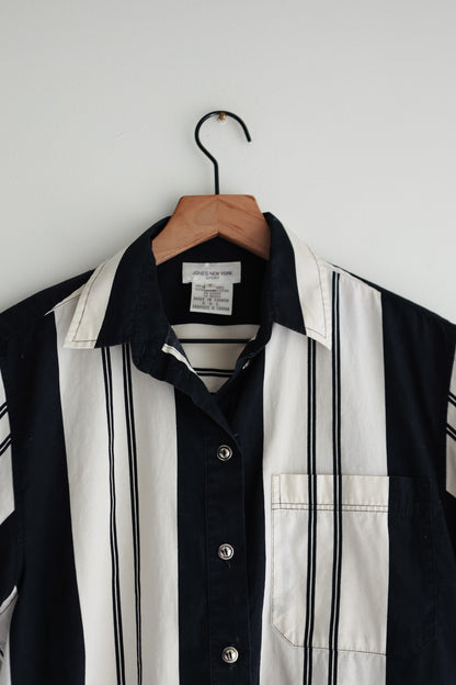 vintage striped cotton shirt (S/M)