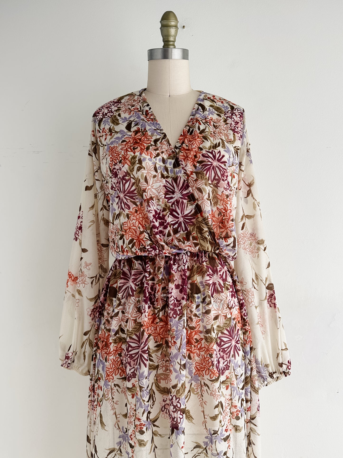 vintage sheer wrap dress (M)