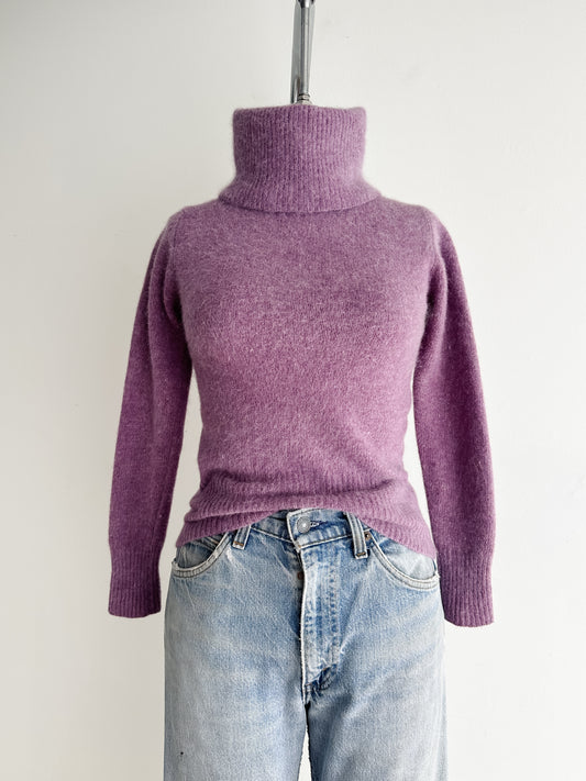 vintage lilac angora cloud sweater (XS)