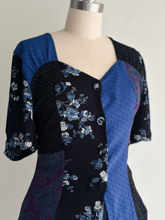 vintage sweetheart patchwork top (S/M)