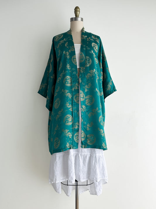 vintage haori satin robe (OS)