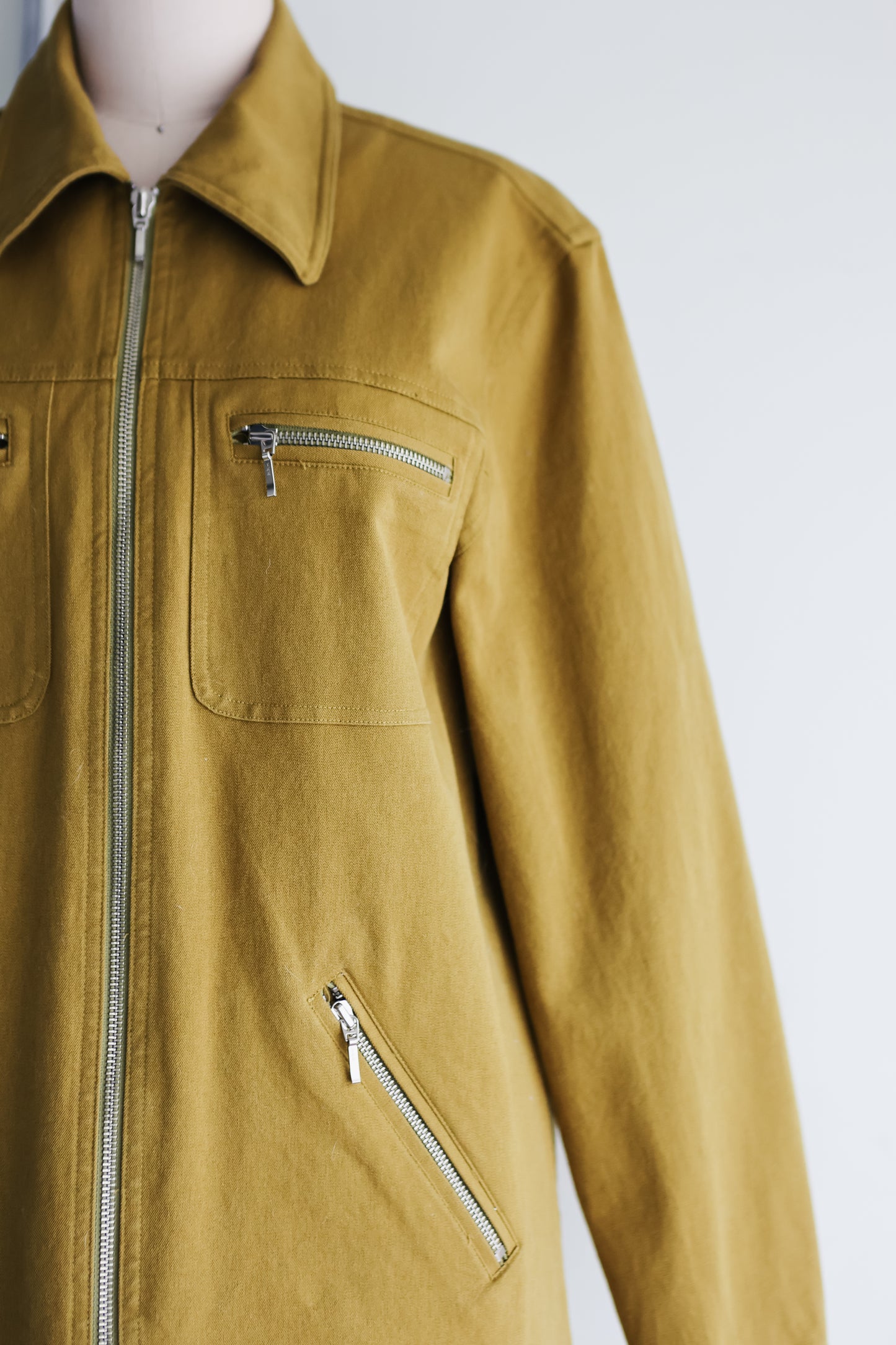 vintage olive cotton jacket (S/M)
