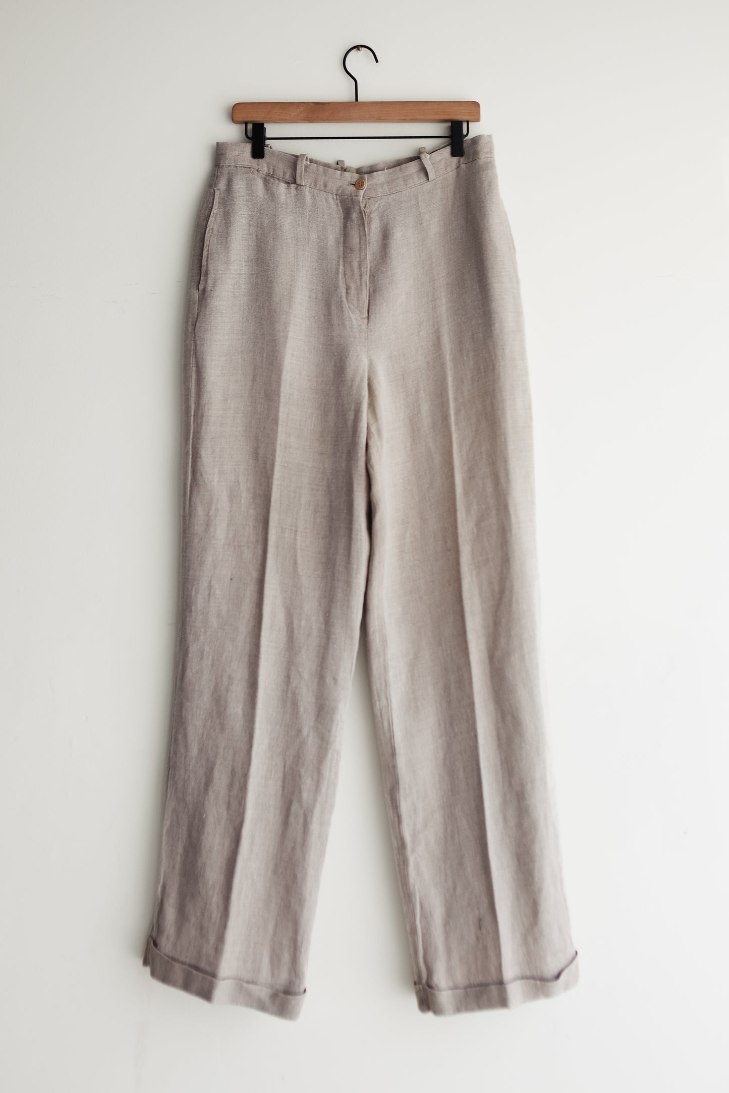 vintage linen trousers (M)