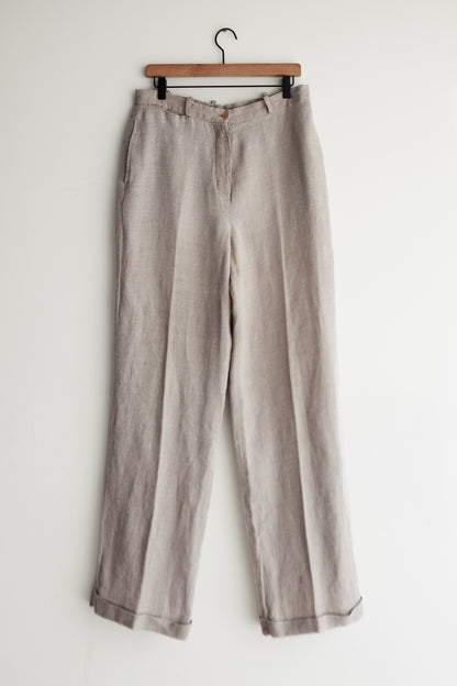 vintage linen trousers (M)