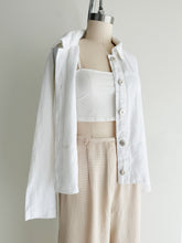 Load image into Gallery viewer, vintage white linen jacket (M)
