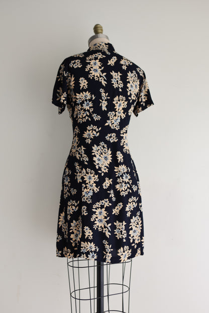 vintage Calvin Klein botanical mini dress (S)