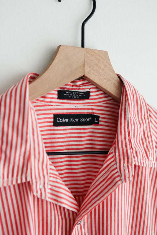 vintage Calvin Klein striped shirt (M/L)