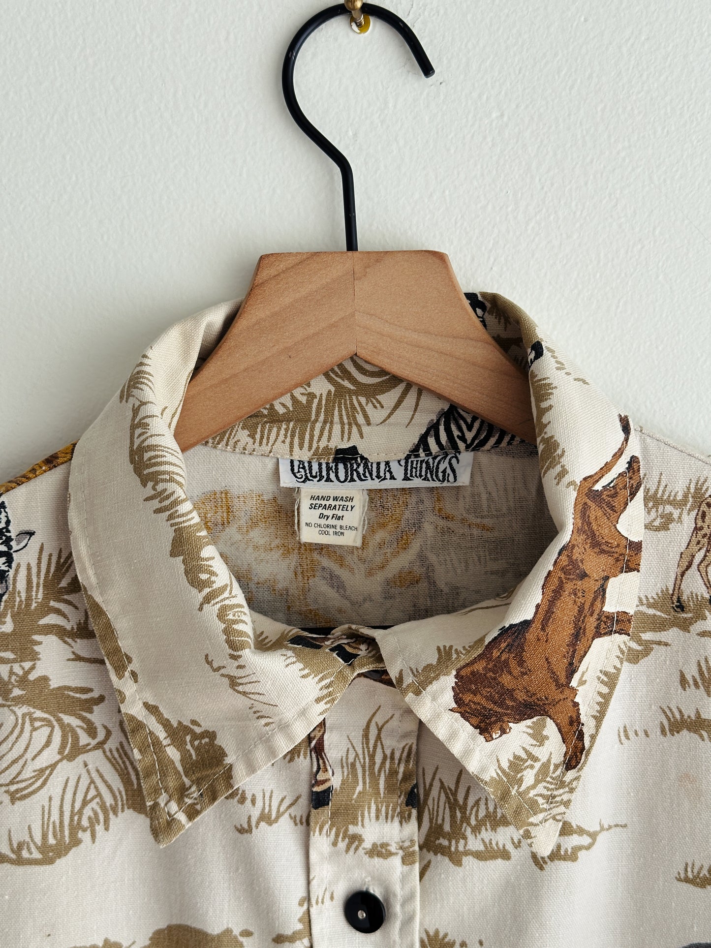 vintage safari cotton chore coat (M/L)