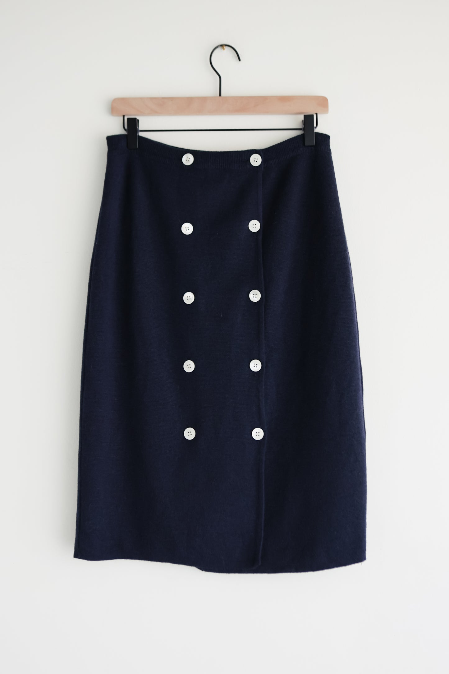 vintage Perry Ellis wool sweater knit skirt (M)