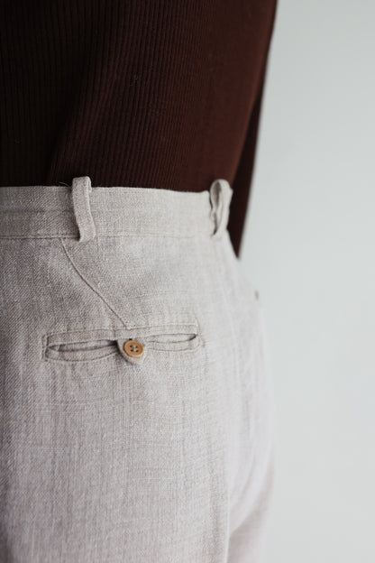 vintage linen trousers (M)