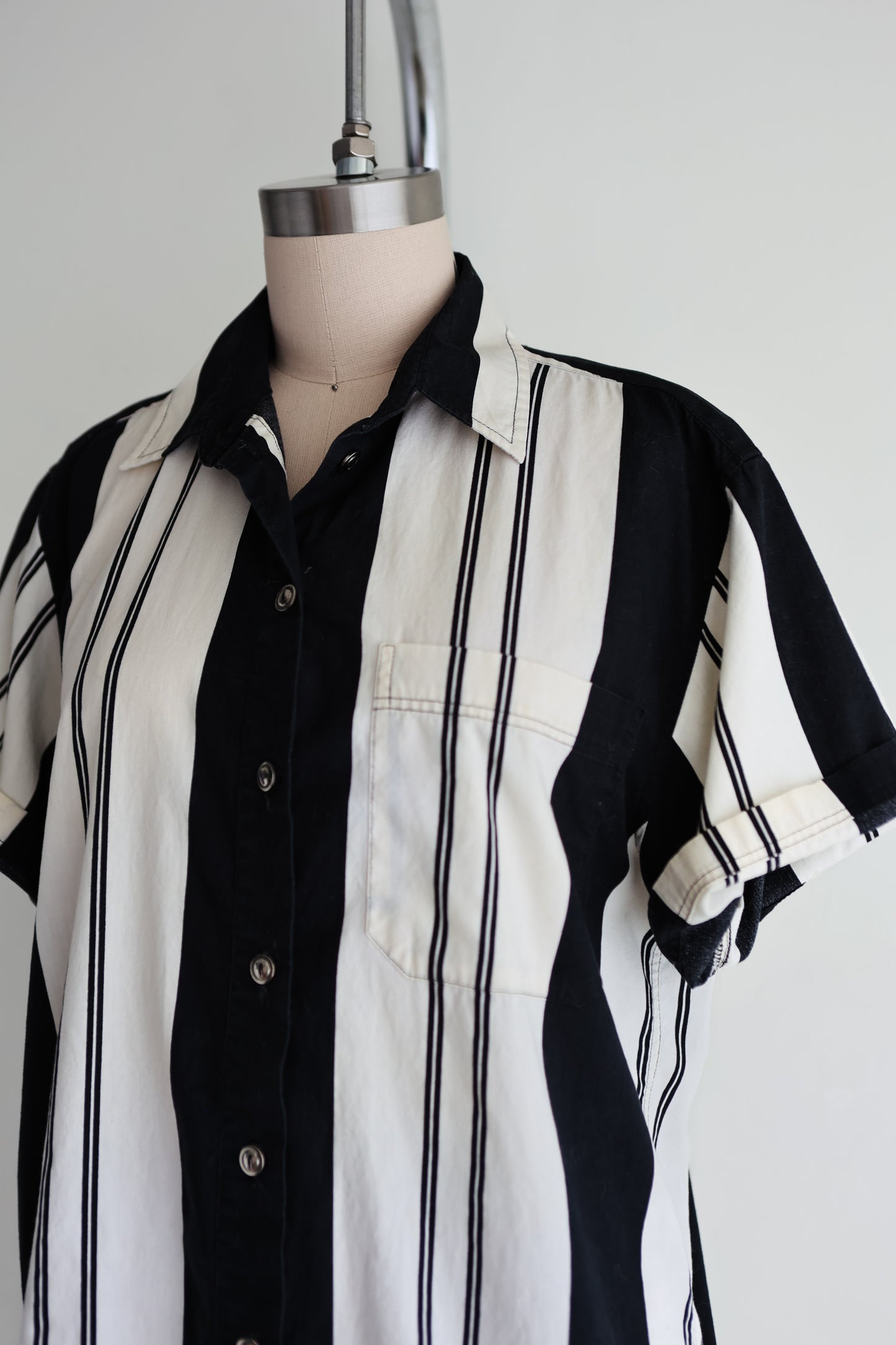 vintage striped cotton shirt (S/M)
