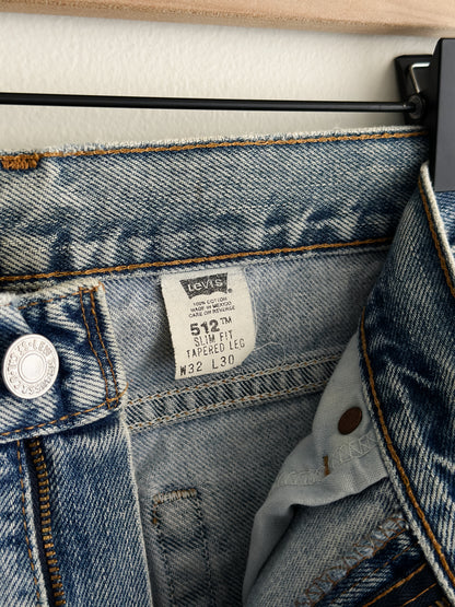 vintage thrashed levis 512 jeans (M)