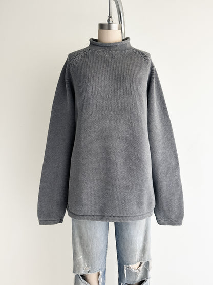 vintage J Crew rollneck cotton sweater (L)