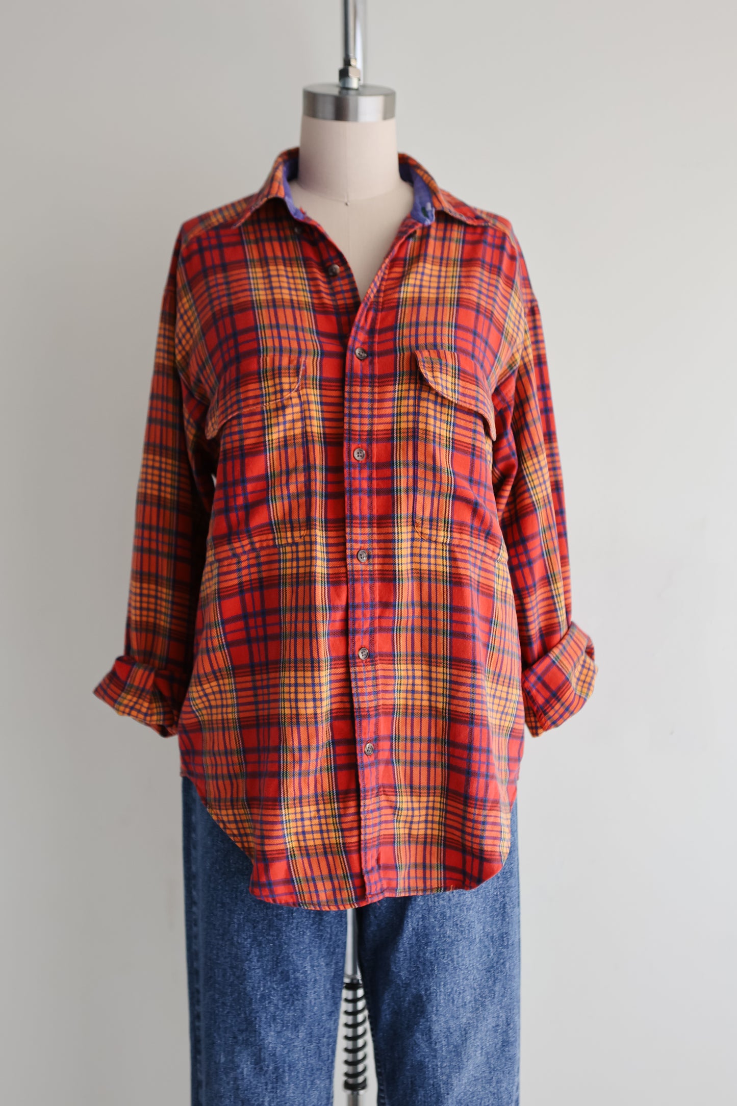 vintage plaid flannel shirt (M/L)