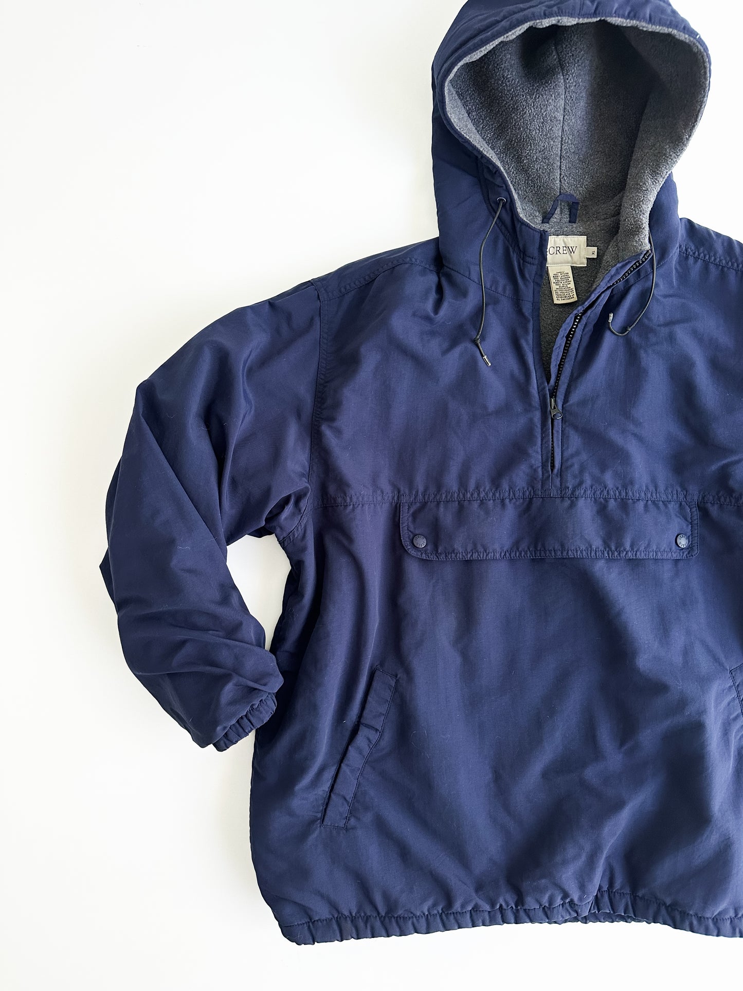 vintage 90s J Crew blue lined anorak (XL)