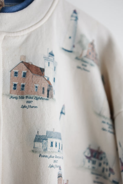 vintage lighthouse sweatshirt (L)