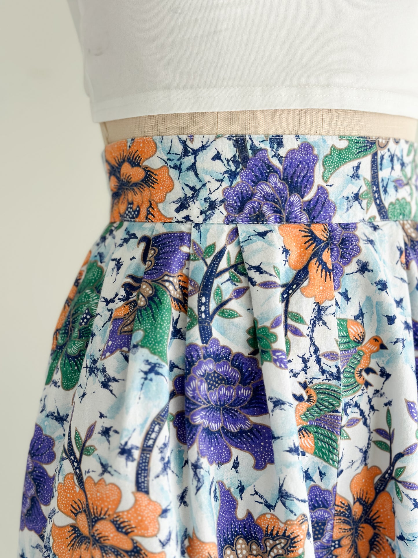 vintage cotton floral culottes (S/M)